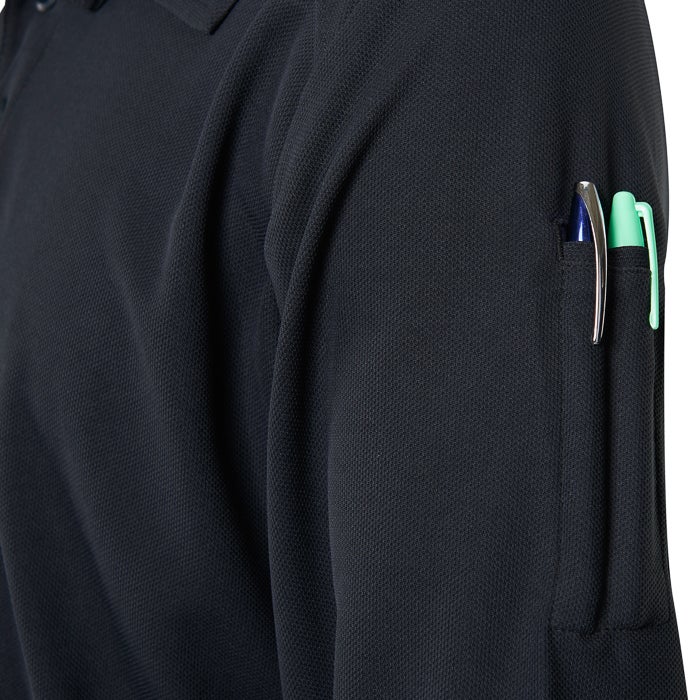 Mens Coldblack Long Sleeve Polo - Image 2